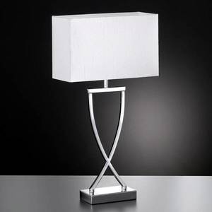 FISCHER & HONSEL Stolní lampa Anni chromovaná bílá obraz