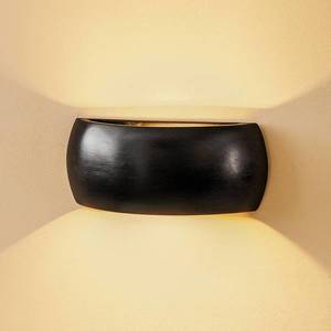 SOLLUX LIGHTING Nástěnné světlo Bow up/down keramika černá 32 cm obraz