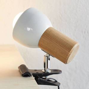 Spot-Light Malá svítilna s klipem Clampspots dubové dřevo obraz