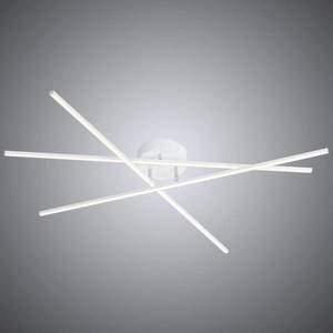 Trio Lighting Bílé stropní LED světlo Titiac s funkcí stmívače obraz