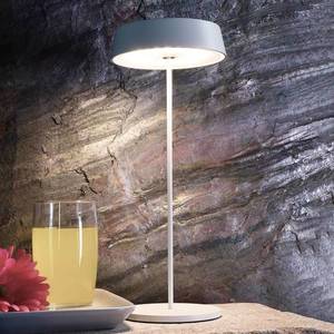 Deko-Light LED stolní lampa Miram s baterií stmívatelná, bílá obraz