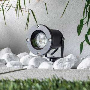 Lindby Tessa – venkovní reflektor s kolíkem v šedé barvě obraz