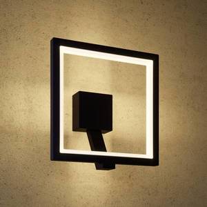Lucande Venkovní nástěnná LED lampa Sqaure, grafitová šedá obraz