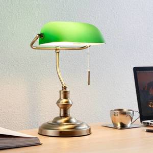 Lindby Milenka - lampa na psací stůl se zeleným stínidlem obraz