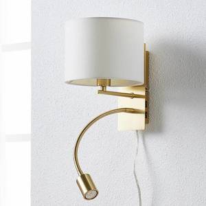 Lindby Lampa Florens v mosazi s LED čtecím světlem obraz