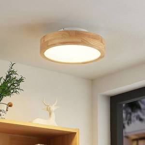 Lindby Lindby Lanira LED stropní světlo dubové dřevo 30cm obraz