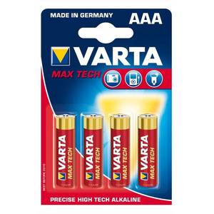 Varta Max Tech baterie AAA Micro 4703 v blistru po 4ks obraz
