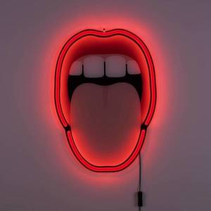 SELETTI LED dekor nástěnné světlo Tongue, 41x58cm obraz