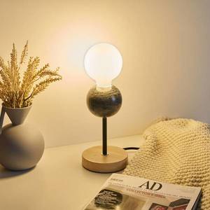 Pauleen Pauleen Marble Dream stolní lampa s dřevěnou nohou obraz