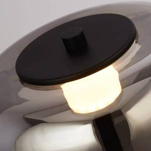 Searchlight LED stojací lampa Frisbee se stínidlem ze skla obraz