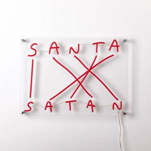 SELETTI LED dekor nástěnné světlo Santa-Satan, červená obraz