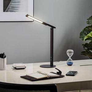 Fabas Luce LED stolní lampa Ideal se stmívačem, černá obraz
