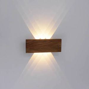 Paul Neuhaus Paul Neuhaus Palma LED nástěnné světlo dřevo 32 cm obraz