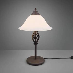 Trio Lighting Stolní lampa Rustica s lankovým vypínačem, rezavá obraz