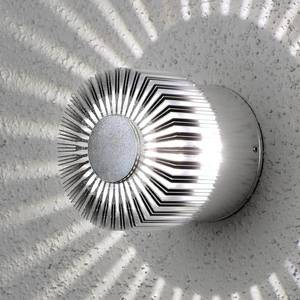 Konstsmide Monza venkovní nástěnné LED kulaté stříbrné 9cm obraz