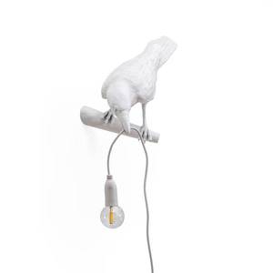 SELETTI LED deko nástěnné světlo Bird Lamp, levé, bílá obraz