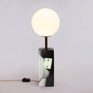 SELETTI LED stolní lampa Toiletpaper s motivem karet obraz
