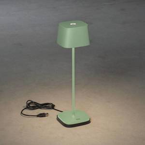 Konstsmide LED stolní lampa Capri venkovní, zeleno-šedá obraz