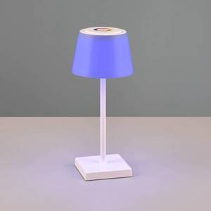 Reality Leuchten LED stolní lampa Sanchez, RGBW a stmívač, bílá obraz