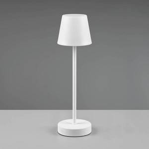 Reality Leuchten LED stolní lampa Martinez, stmívač a CCT, bílá obraz