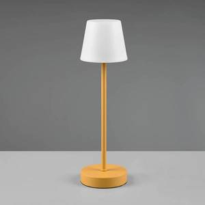 Reality Leuchten LED stolní lampa Martinez, stmívač a CCT, žlutá obraz