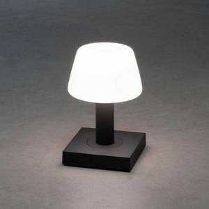 Konstsmide LED stolní lampa Monaco venkovní, baterie, šedá obraz