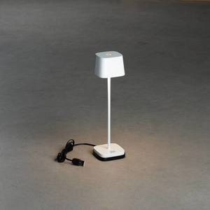 Konstsmide LED stolní lampa Capri-Mini venkovní, bílá obraz