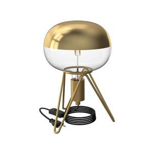 Calex Calex Tripod stolní lampa, zlatá obraz