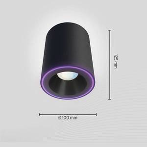 Calex Calex Smart Halo Spot LED stropní bodovka, černá obraz