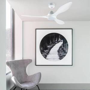 FARO BARCELONA LED stropní ventilátor Polaris L, 3 lopatky, bílá obraz