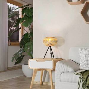 EGLO EGLO Amsfield 1 stolní lampa ze dřeva, třínožka obraz