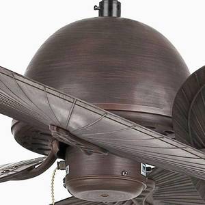 FARO BARCELONA Stropní ventilátor Cuba L, čtyři lopatky, hnědá obraz
