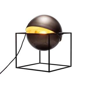 Carpyen Stolní lampa El Cubo stínidlo tvaru koule kouřová obraz