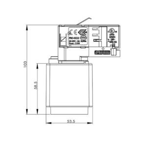 Deko-Light D Line zásuvkový adaptér 3fázová přípojnice bílá obraz
