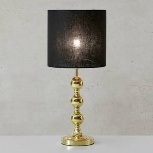 Markslöjd Stolní lampa Octo s látkovým stínidlem mosaz/černá obraz