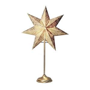 STAR TRADING Stojací hvězda Antique, kov/papír, zlatá obraz