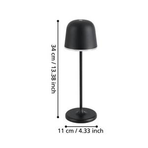 EGLO LED stolní lampa Mannera s baterií, černá obraz