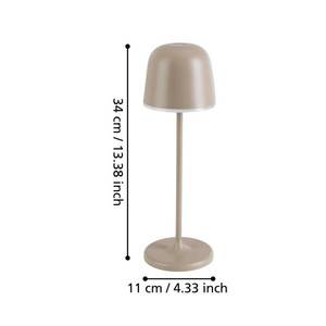 EGLO LED stolní lampa Mannera s baterií, písková obraz
