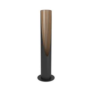 EGLO LED stolní lampa Barbotto v černé/dubové dřevo obraz