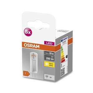 OSRAM OSRAM Base PIN LED kolík žárovka G4 1, 8W 200lm 5ks obraz