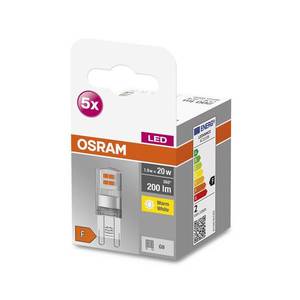 OSRAM OSRAM Base PIN LED kolík žárovka G9 1, 9W 2700K 5ks obraz