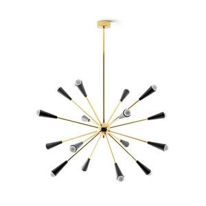 Stilnovo Stilnovo Sputnik LED závěsné světlo, zlatá/černá obraz