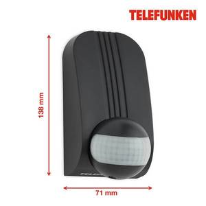 Telefunken Senzor pohybu Funchal, max. 1.000W LED, černá obraz