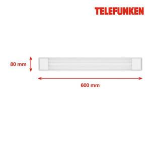 Telefunken LED stropní světlo Maat, délka 60cm, bílá, 840 obraz