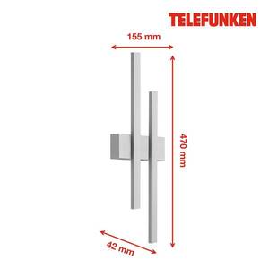 Telefunken LED venkovní nástěnné Graz nepřímé 2zdroje stříbro obraz