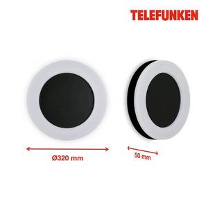 Telefunken Telefunken Rixi LED venkovní nástěnné světlo černá obraz