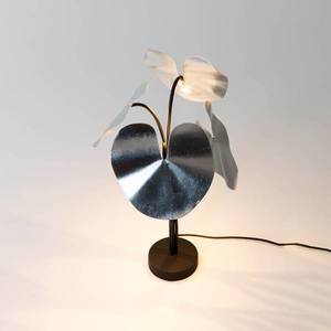 Holländer LED stolní lampa Controversia, stmívač, stříbrná obraz