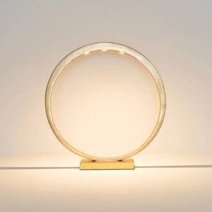 Holländer LED stolní lampa Asterisco kruhová zlatá stmívač obraz
