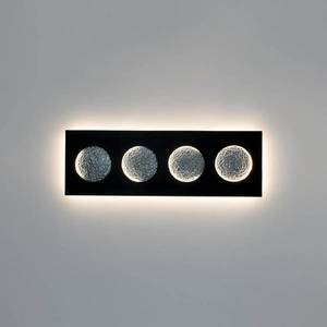 Holländer LED nástěnné světlo Fasi Della Luna černá/stříbrná obraz