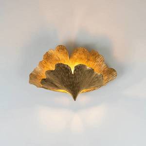 Holländer Nástěnné světlo Ginkgo Due ve zlaté barvě obraz